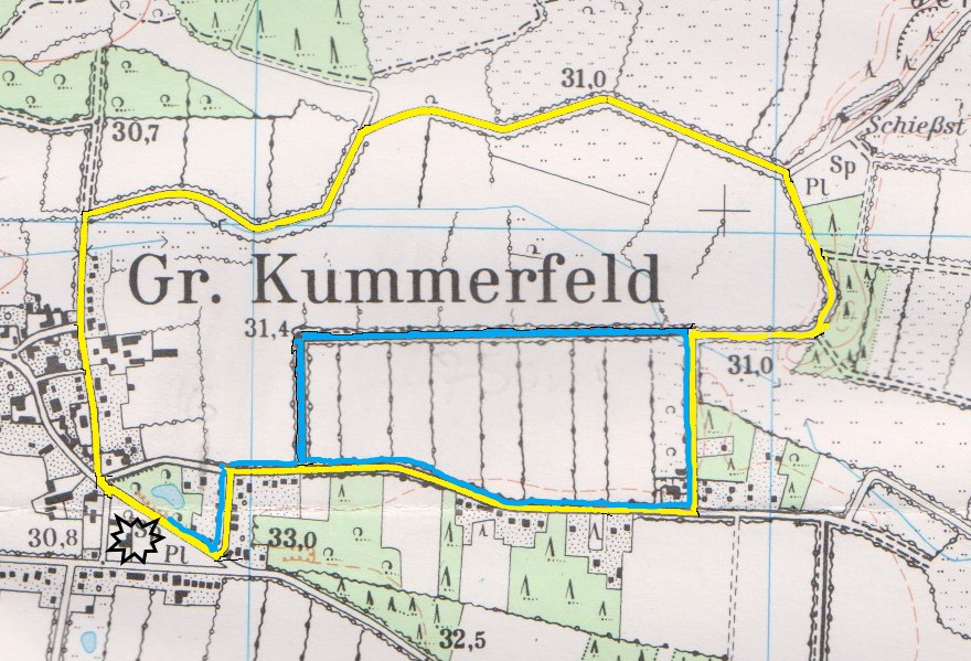 Streckenkarte des Gemeindelaufs